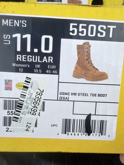 Belleville 550ST USMC Steel Toe Boot Size 11
