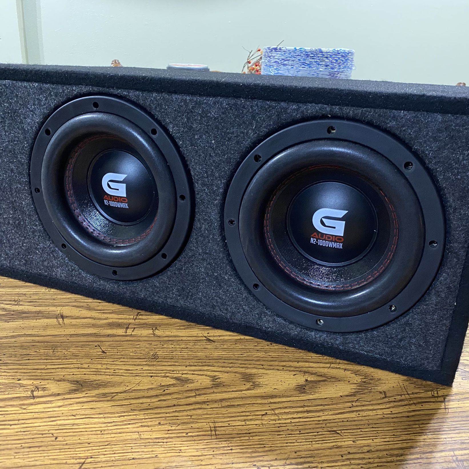 New Genius Audio 8” Subwoofers + Ported Box 