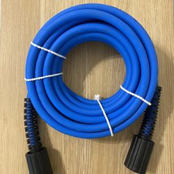 Lot of 2 Pressure Washer Hoses – 25FT Blue & Gray, M22 Thread, 3000 PSI