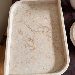 Marble Bathroom Accessory Set