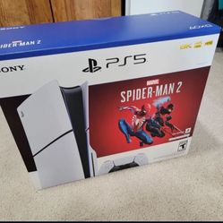 Brand New Ps5 Slim Disc Spider-Man Bundle 