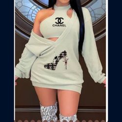 Sweater Set,  (large But Fit Like medium)