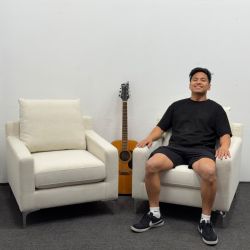 *Open Box* Sloan Petite Chair (x2) - Half Priced - New - Interior Define - Limestone Off White