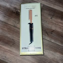 Gold Plated Straightening Comb 