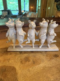Dancing Pig Statue 