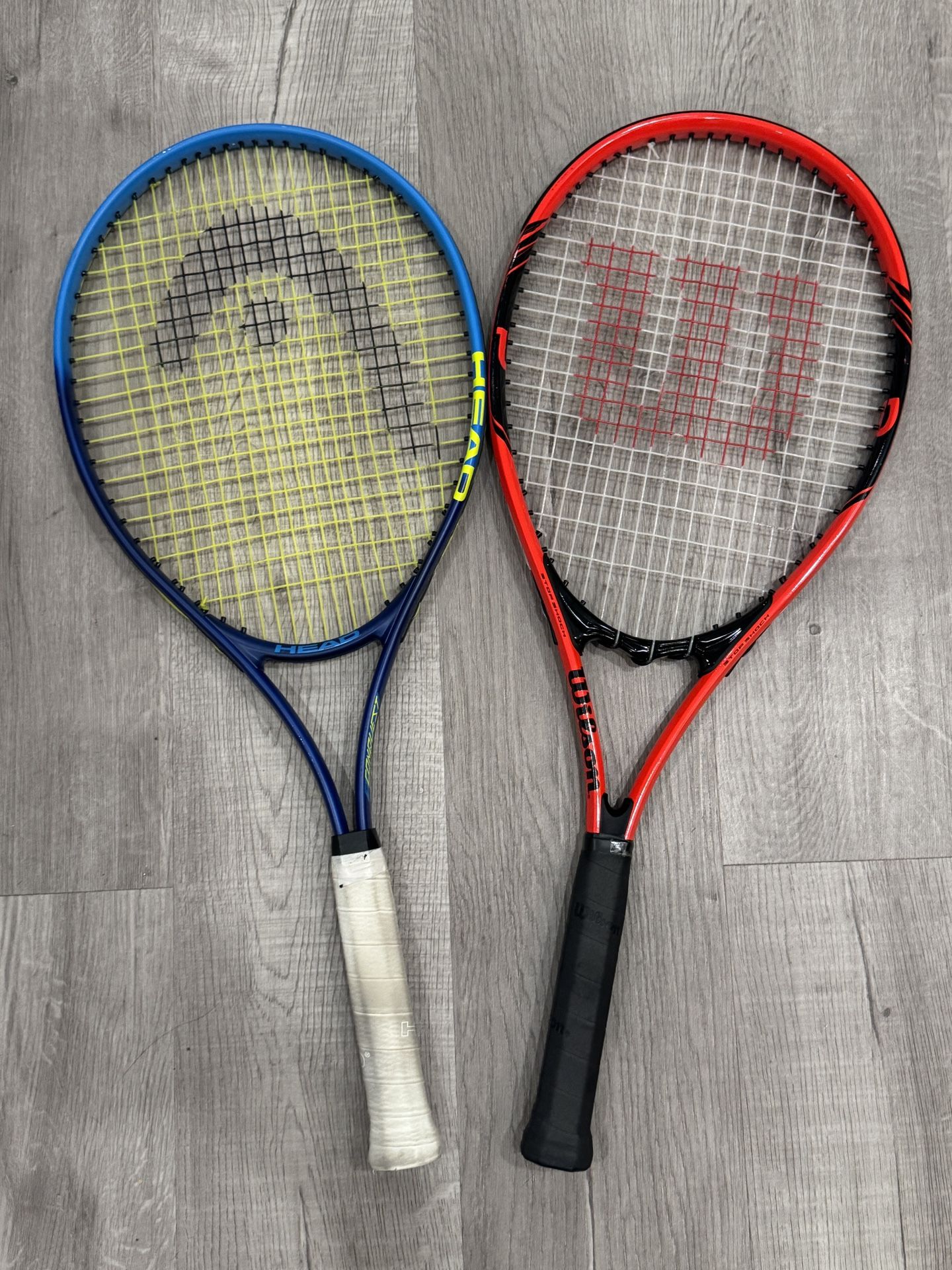 Wilson And Head Tennis Racket For Two