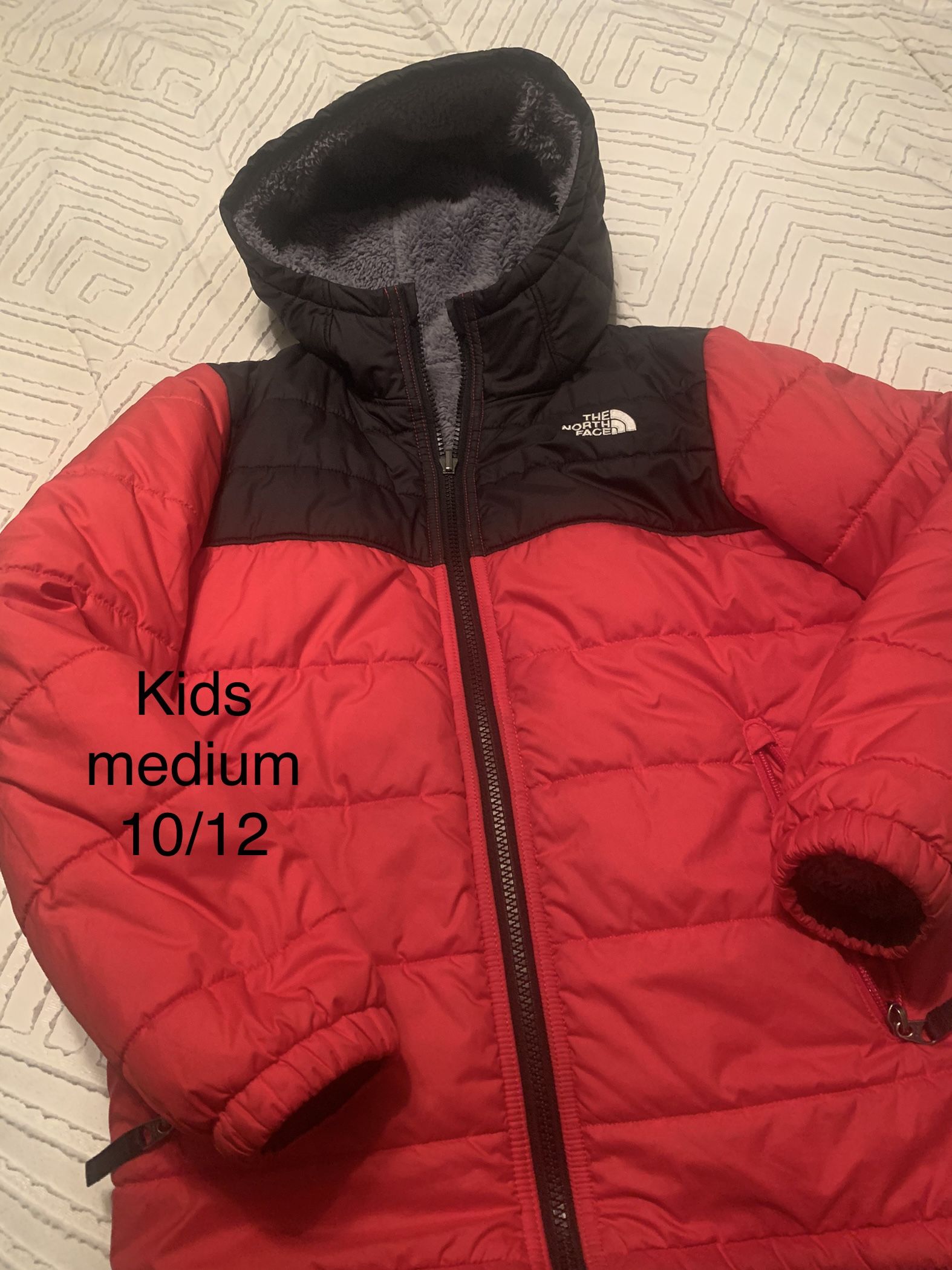 Medium 10/12 Reversible Kids North Face Jacket  
