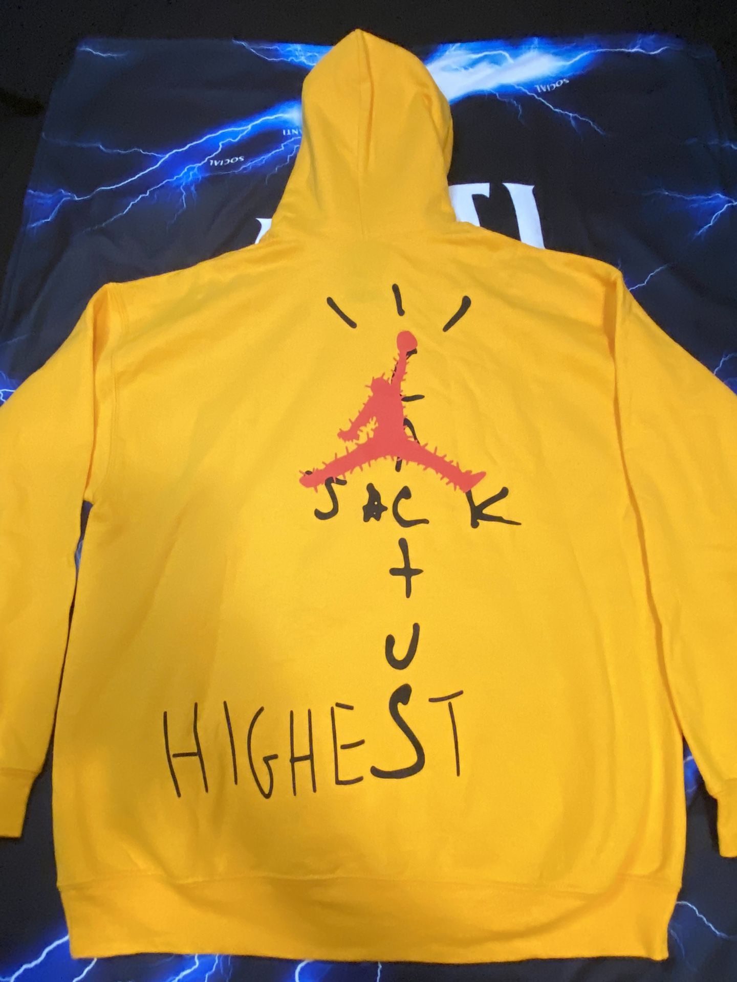 New Travis Scott Highest Hoodie. Large Yellow