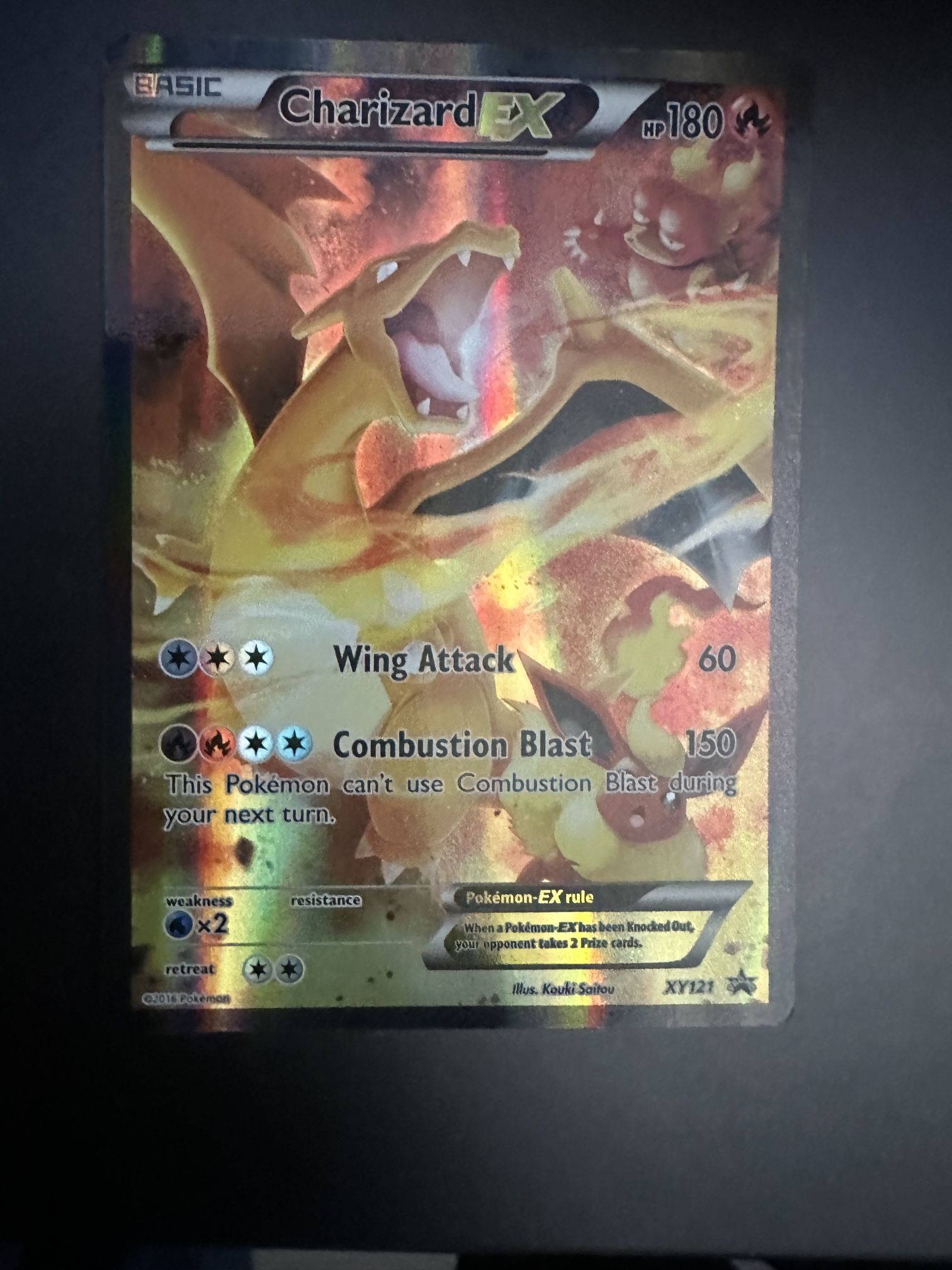 Used Condition Charizard Ex #XY121