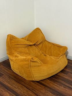 Corduroy bean bag sofa
