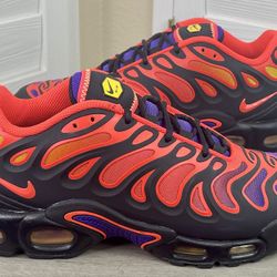 Nike Air Max Plus Drift All Day Black/Bright Crimson Shoes - FD4290-003 - Men’s Size 8.5 - New