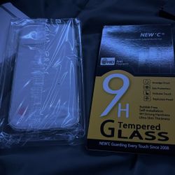 iPhone 15 Clear Case And Glass Screen Protector 