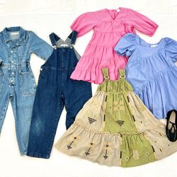 ZARA Dresses&Jumpsuits&Shoes for Girls/size 6-7 years
