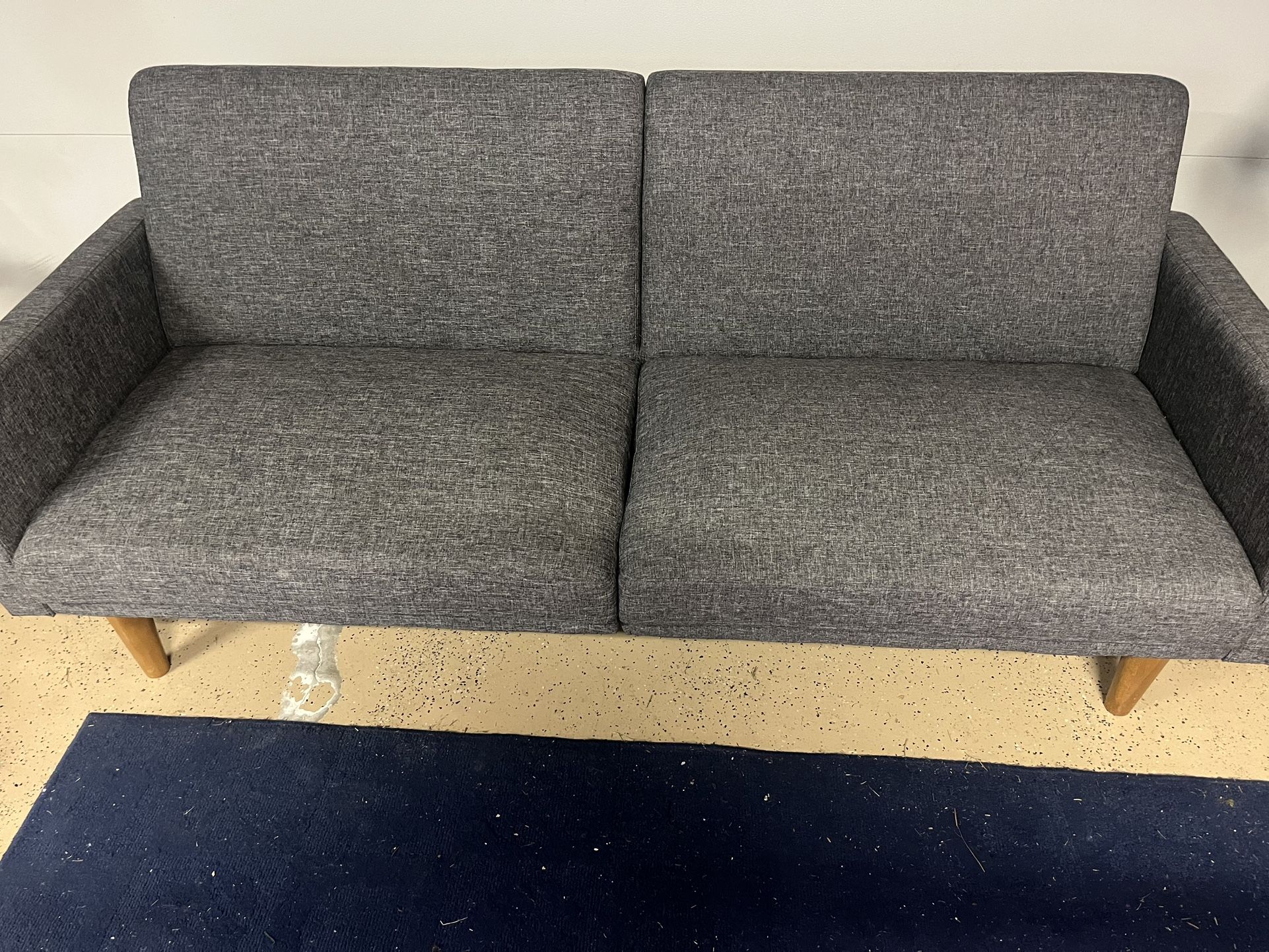 Gray Futon Convertible Couch