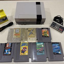 Nintendo console with games bundle