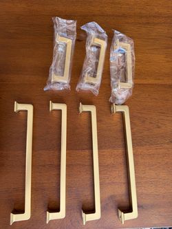 Gold drawer pulls