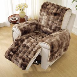 Faux for reclining sofa or lounger chair covers