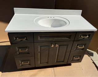 49” solid wood bathroom vanity
