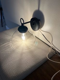 New Black Wall Lamp whit 💡 ( Hardwired/ Only One )