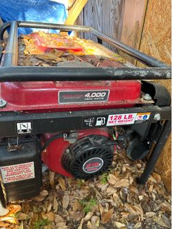 Predator 4000 portable gas generator