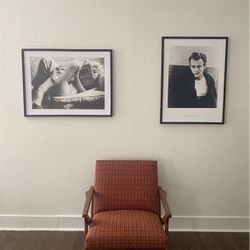 Set Of Two Black And White Pictures 