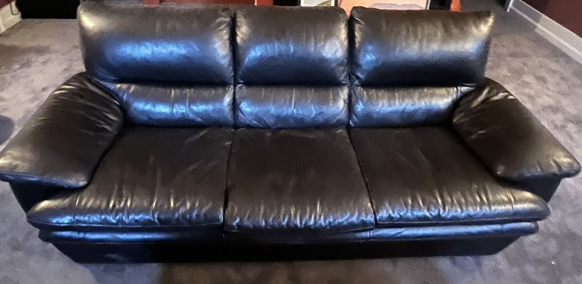 Brown Leather Couch