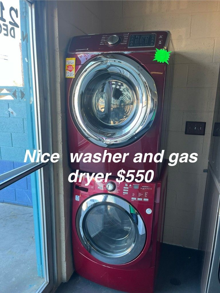 Nice Washer And Gas Dryer