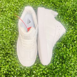 white Adidas Samba XLG sneakers, specifically the "Triple White"