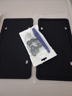 Silicone license plate frame