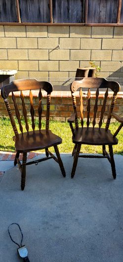 Wooden chairs