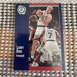 1991 Fleer Larry Bird Basketball Card # 8
