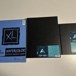 Sketchbook Set – Watercolor & Drawing (3 pcs)