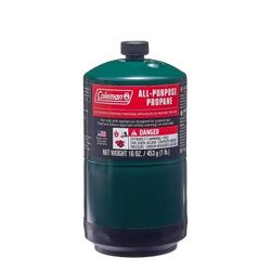Coleman All-Purpose Propane Gas Cylinder, 16oz