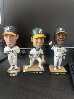 Oakland A’s Tim Hudson, Eric Chavez, Miguel Tejada Bobblehead (no box)