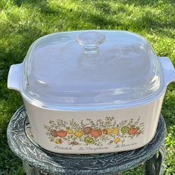 Vintage Corning Ware SPICE O' LIFE Large 