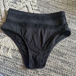 High Waist Bikini Bottoms Size L