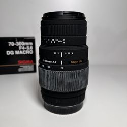 New SIGMA Canon 70-300mm Macro TELE-PHOTO lens Photography 
