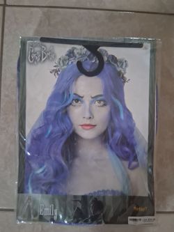 Emily the Corpse Bride wig blue