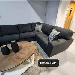 Big Sale 💥 Ambee 3 Piece Sectional With Chaise ✅In Stock 🚚Fast Delivery Thumbnail