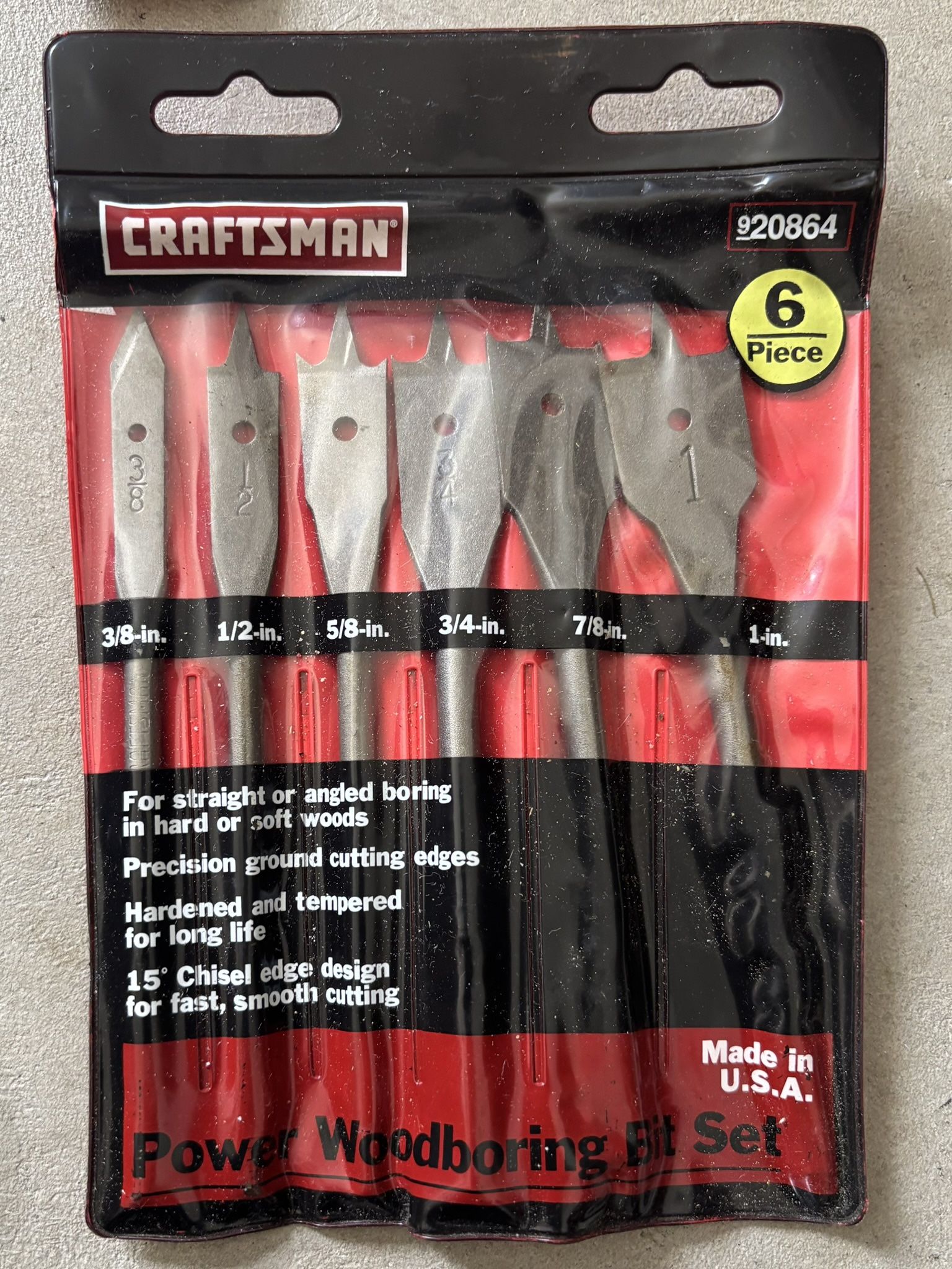 Craftsman 6-piece Woodboring Bit Set