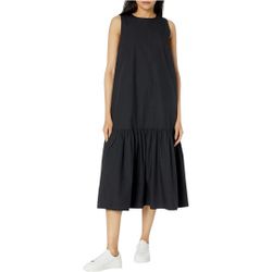 The Drop Women's Ilana Loose Sleeveless Wide-Hem Poplin Maxi Dress