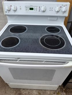 Glass top electric stove delivered installed