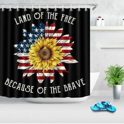 U.S.A. Sunflower Shower Curtain (Serious Only) First Come First Served $22.00  Obo Cash Only 
