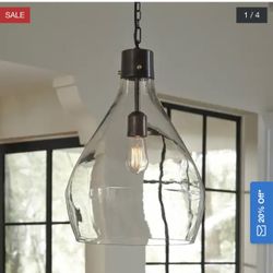 Avalbane Gray Glass Pendant Light 