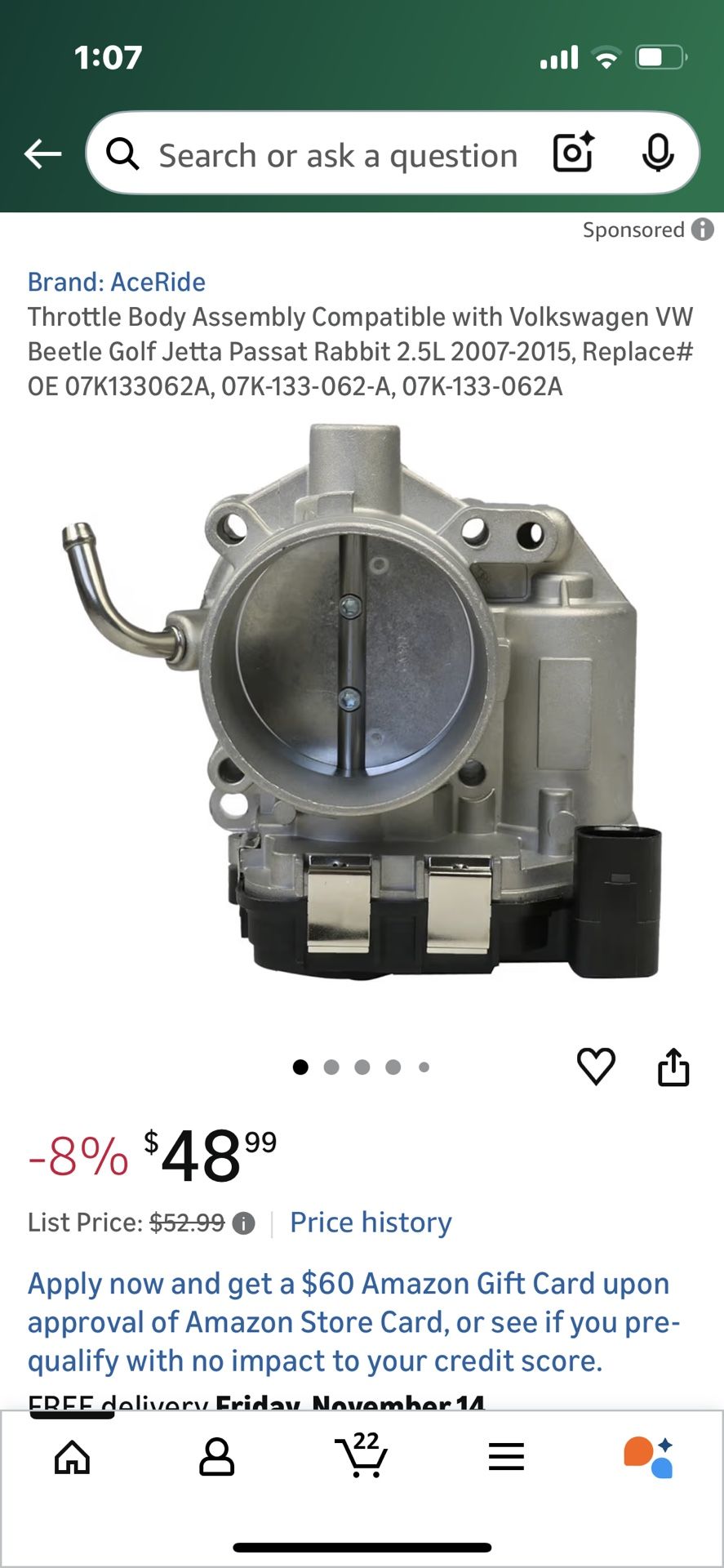 Volkswagen Throttle Body 