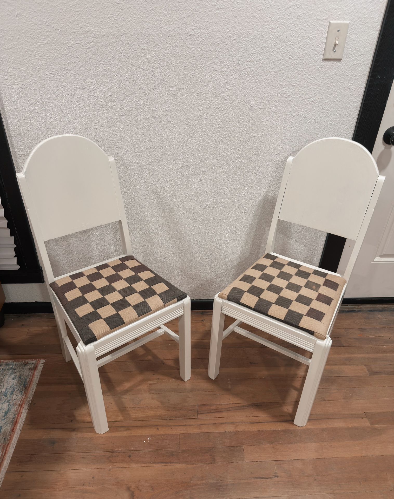 Vintage Modern Solid Wood Accent Chair Set