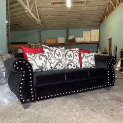 Living Room 2pc Sofa Set Love Seat And Sofa With Free 2 Year Warranty 💥‼️‼️