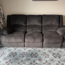  Grey Power Reclining Sofa — Excellent Condition