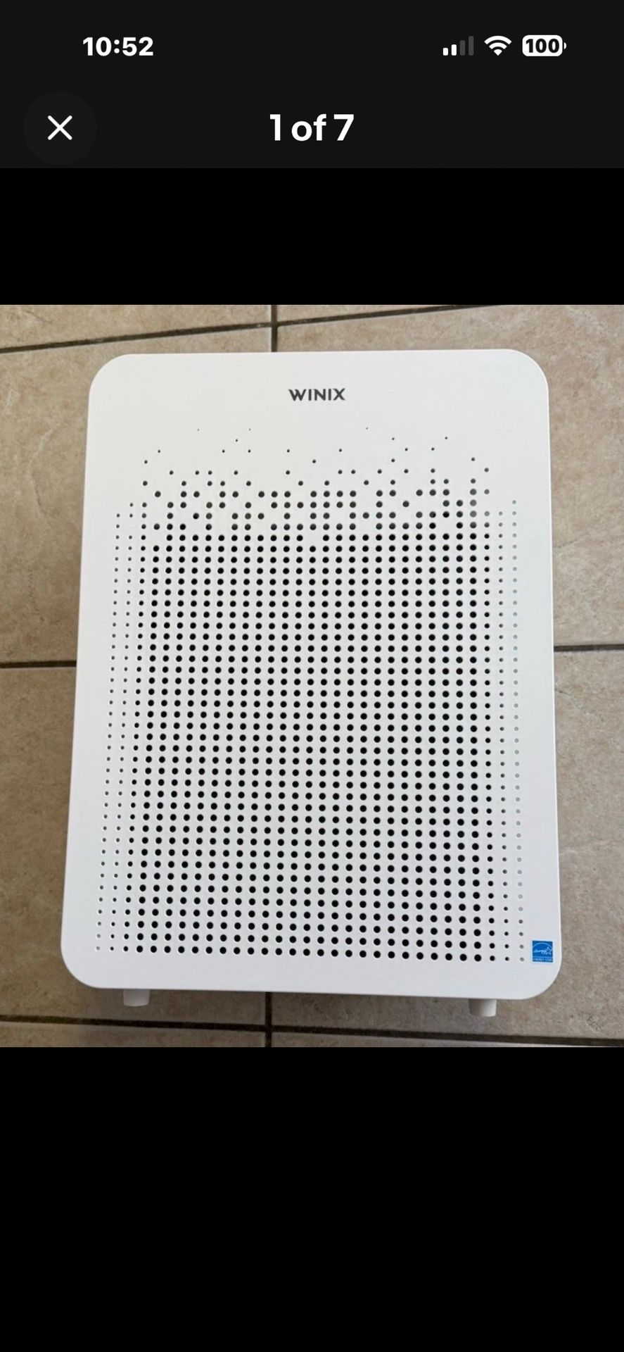 Open Box Winix C545 4-Stage True HEPA Air Purifier WiFi Plasma Wave Technology