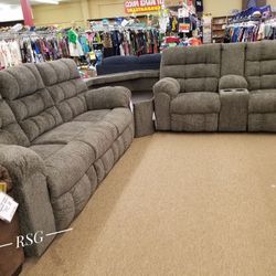 Acieona Reclining Sofa, Reclining Loveseat, Recliner Couch ⭐$39 Down Payment with Financing ⭐ 90 Days same as cash